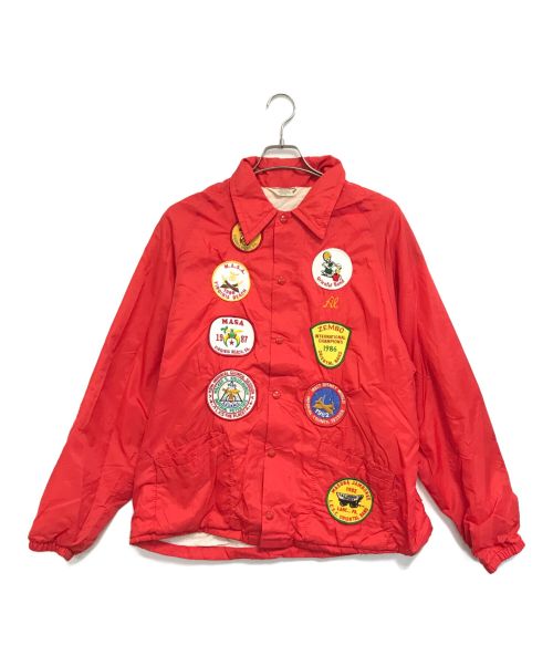 VINTAGE（ヴィンテージ）VINTAGE (ヴィンテージ) コーチジャケット レッド サイズ:Lの古着・服飾アイテム