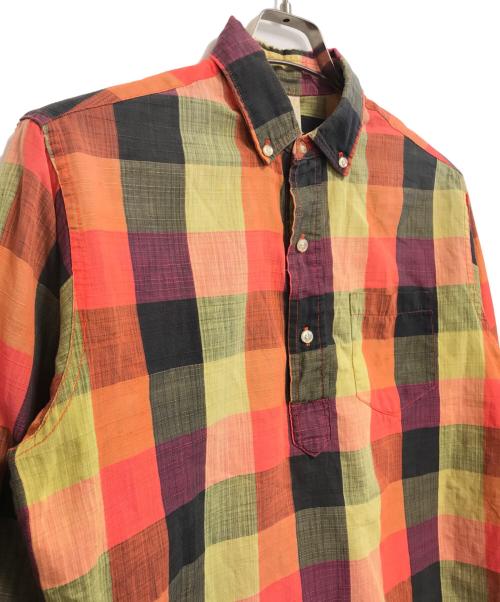 KENNINGTON（ケニントン）KENNINGTON (ケニントン) プルオーバーシャツ レッド サイズ:Mの古着・服飾アイテム