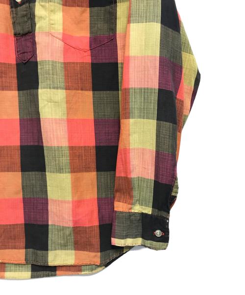 KENNINGTON（ケニントン）KENNINGTON (ケニントン) プルオーバーシャツ レッド サイズ:Mの古着・服飾アイテム