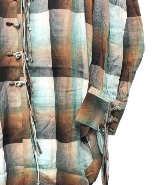 SUGARHILL（シュガーヒル）SUGARHILL (シュガーヒル) OMBRE PANAMA LONG SHIRT ブラウン サイズ:Ｓの古着・服飾アイテム