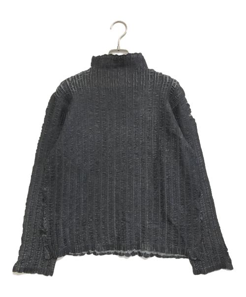 ISSEY MIYAKE（イッセイミヤケ）ISSEY MIYAKE (イッセイミヤケ) モックネックカットソー ブラック サイズ:3の古着・服飾アイテム