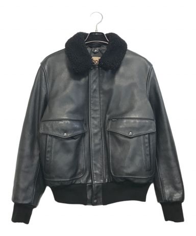Supreme×Schott A-2 Mショット レザー フライトジャケット黒 Supreme×Schott 'Leather Flight Jacket'レザーフライトジャケット A-2
