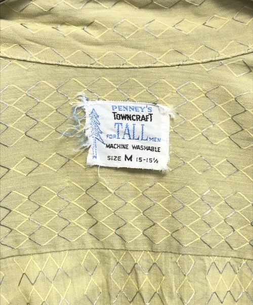 TOWN CRAFT（タウンクラフト）TOWN CRAFT (タウンクラフト) 総柄シャツ ベージュ サイズ:M15-15 1/2の古着・服飾アイテム