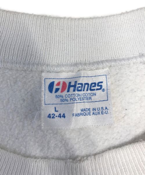 Hanes（ヘインズ）Hanes (ヘインズ) スウェット ホワイト サイズ:Lの古着・服飾アイテム