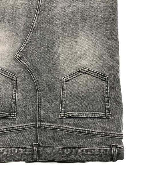 Ameri（アメリ）AMERI (アメリ) LAYERED REMAKE DENIM SKIRT ブラック サイズ:24の古着・服飾アイテム