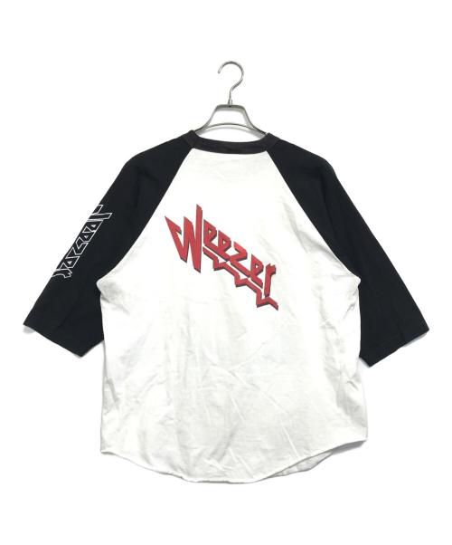 バンドTシャツ（バンドTシャツ）バンドTシャツ (バンドTシャツ) 90s-00s Judas Priest(ジューダス・プリースト) ラグランバンドTシャツ ホワイト サイズ:XL　　　の古着・服飾アイテム