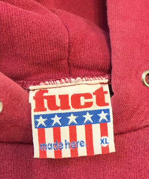FUCT（ファクト）FUCT (ファクト) パーカー レッド サイズ:XLの古着・服飾アイテム