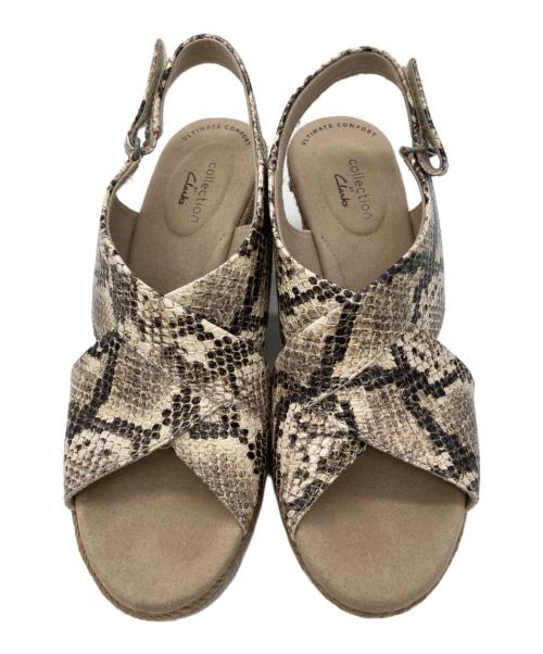 Collection by CLARKS（コレクション バイ クラークス）Collection by CLARKS (コレクション バイ クラークス) サンダル ベージュ サイズ:23.5の古着・服飾アイテム