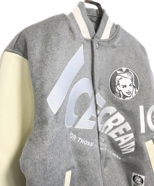 ICE CREAM（アイスクリーム）Ice Cream (アイスクリーム) VARSITY JACKET グレー サイズ:S 未使用品の古着・服飾アイテム