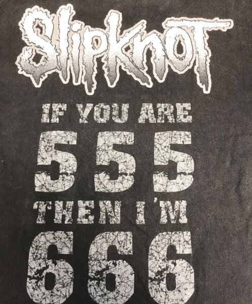 バンドTシャツ（バンドTシャツ）バンドTシャツ (バンドTシャツ) 00's Slipknot(スリップノット)バンドTシャツ ブラック サイズ:Lの古着・服飾アイテム