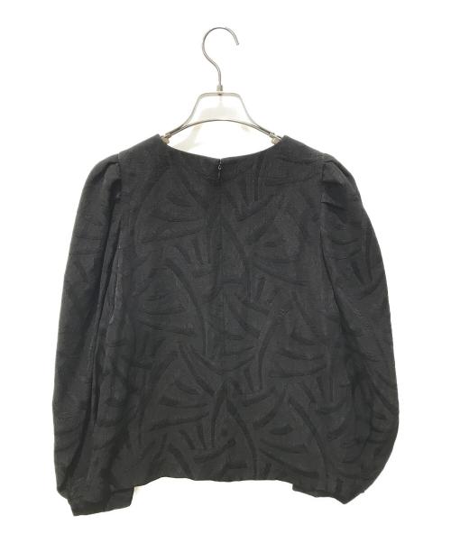 Diagram（ダイアグラム）Diagram (ダイアグラム) ジャガードブラウス ブラック サイズ:36の古着・服飾アイテム