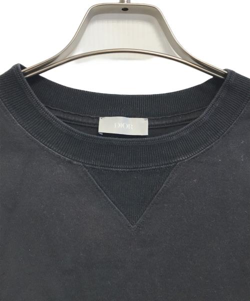 Christian Dior（クリスチャン ディオール）Christian Dior (クリスチャン ディオール) フラワー刺繍Tシャツ ブラック サイズ:Mの古着・服飾アイテム