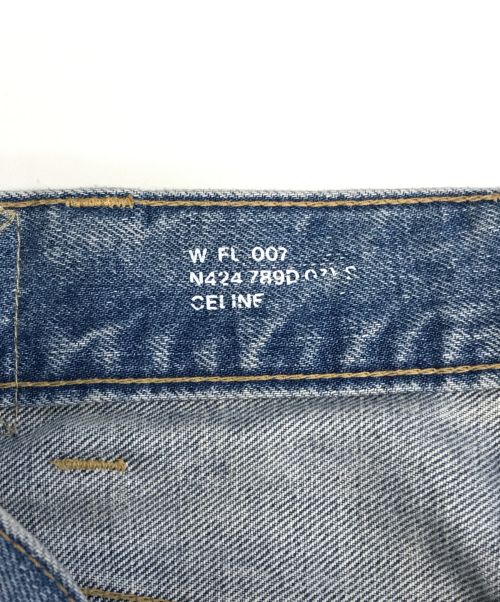 CELINE（セリーヌ）CELINE (セリーヌ) Dylan Flared Jeans in Vintage Stone Denim インディゴ サイズ:24の古着・服飾アイテム