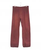 Championチャンピオン）の古着「リバースウィーブスウェットパンツ」｜レッド