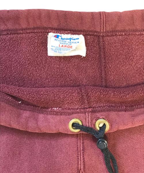 Champion（チャンピオン）Champion (チャンピオン) リバースウィーブスウェットパンツ レッド サイズ:Lの古着・服飾アイテム