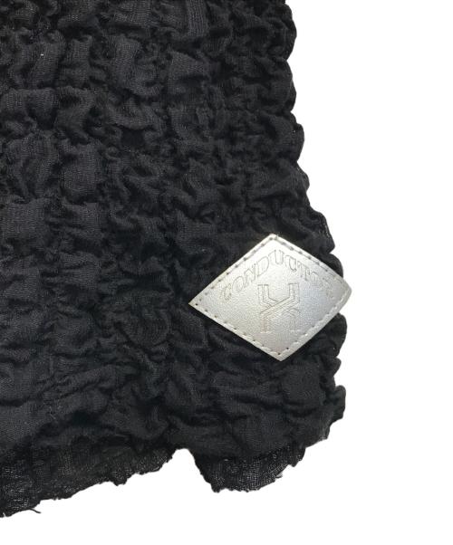 el conductorh（コンダクター）el conductorH (コンダクター) BUMPY TURTLE NECK TOP ブラック サイズ:2の古着・服飾アイテム