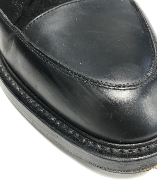 W.H（ダブルエイチ）W.H (ダブルエイチ) レースアップブーツ ブラック サイズ:不明の古着・服飾アイテム