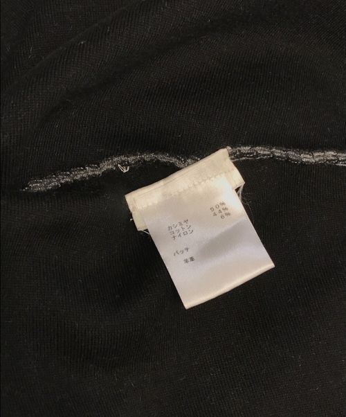 LOUIS VUITTON（ルイ ヴィトン）LOUIS VUITTON (ルイ ヴィトン) カシミヤ ハーフジップ フーディッド ポンチョ グレー サイズ:Ｍの古着・服飾アイテム