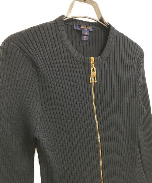 LOUIS VUITTON（ルイ ヴィトン）LOUIS VUITTON (ルイ ヴィトン) モノグラム ツイード ワンピース ブラック サイズ:40の古着・服飾アイテム