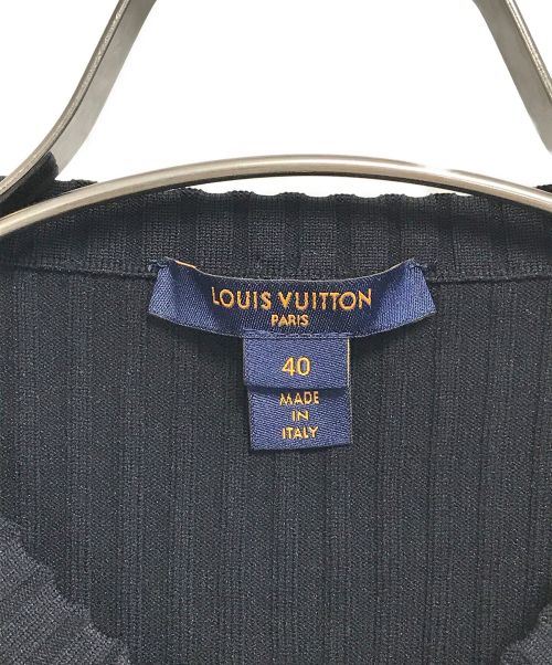 LOUIS VUITTON（ルイ ヴィトン）LOUIS VUITTON (ルイ ヴィトン) モノグラム ツイード ワンピース ブラック サイズ:40の古着・服飾アイテム