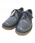 COMME des GARCONS HOMMEコムデギャルソン オム）の古着「プレーントゥーシューズ」｜グレー