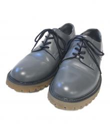 COMME des GARCONS HOMME（コムデギャルソン オム）の古着「プレーントゥーシューズ」｜グレー