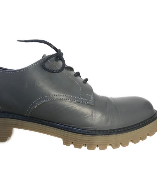 COMME des GARCONS HOMME（コムデギャルソン オム）COMME des GARCONS HOMME (コムデギャルソン オム) プレーントゥーシューズ グレー サイズ:25.5cmの古着・服飾アイテム
