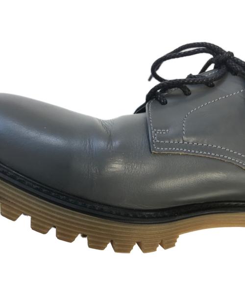 COMME des GARCONS HOMME（コムデギャルソン オム）COMME des GARCONS HOMME (コムデギャルソン オム) プレーントゥーシューズ グレー サイズ:25.5cmの古着・服飾アイテム