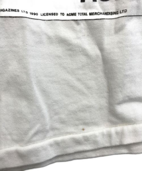 バンドTシャツ（バンドTシャツ）バンドTシャツ (バンドTシャツ) 80s The Rolling Stone(ザ・ローリング・ストーンズ) バンドTシャツ ホワイト サイズ:Ｍの古着・服飾アイテム