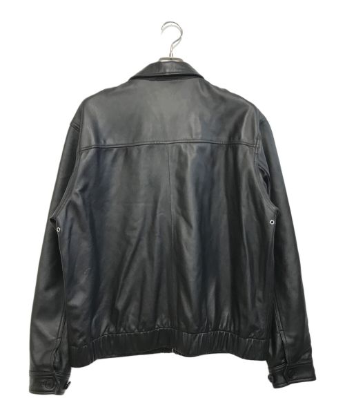 LFYT（エルエフワイティー）LFYT (エルエフワイティー) ラムレザージャケット ブラック サイズ:Lの古着・服飾アイテム