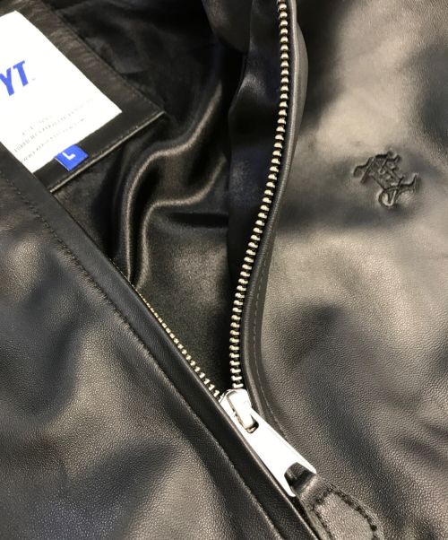 LFYT（エルエフワイティー）LFYT (エルエフワイティー) ラムレザージャケット ブラック サイズ:Lの古着・服飾アイテム