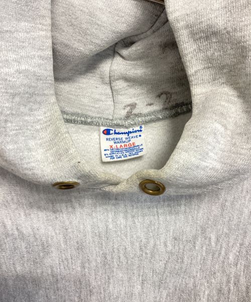 Champion（チャンピオン）Champion (チャンピオン) 染込みリバースウィーブパーカー グレー サイズ:XLの古着・服飾アイテム