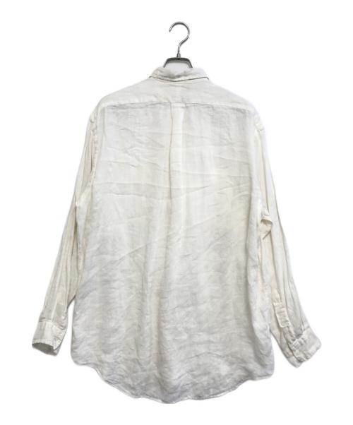 POLO RALPH LAUREN（ポロ・ラルフローレン）POLO RALPH LAUREN (ポロ・ラルフローレン) リネンシャツ ホワイト サイズ:Mの古着・服飾アイテム