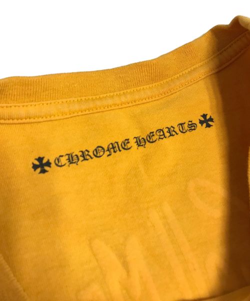 CHROME HEARTS（クロムハーツ）CHROME HEARTS (クロムハーツ) マッティボーイ コールミー バックプリントTシャツ イエロー サイズ:XLの古着・服飾アイテム