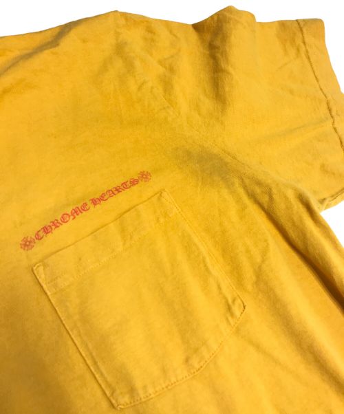 CHROME HEARTS（クロムハーツ）CHROME HEARTS (クロムハーツ) マッティボーイ コールミー バックプリントTシャツ イエロー サイズ:XLの古着・服飾アイテム