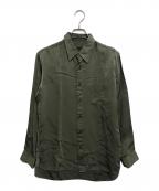 REGULATION Yohji Yamamotoレギュレーションヨウジヤマモト）の古着「キュプラシャツ」｜カーキ