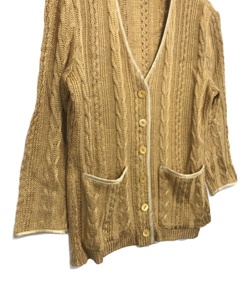 Yves Saint Laurent（イヴサンローラン）Yves Saint Laurent (イヴサンローラン) レーヨンカーディガン 黄緑 サイズ:Ｍの古着・服飾アイテム