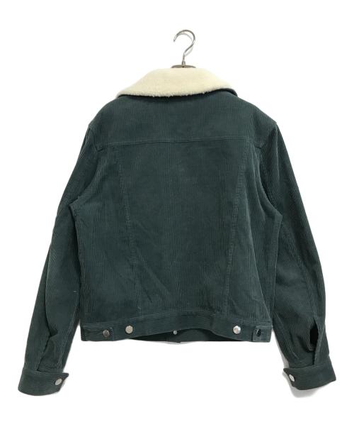 LITTLEBIG（リトルビッグ）LITTLEBIG (リトルビッグ) 襟ボアコーデュロイジャケット グリーン サイズ:1の古着・服飾アイテム