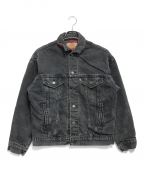 LEVI'Sリーバイス）の古着「裏ネルブラックデニムジャケット」｜ブラック