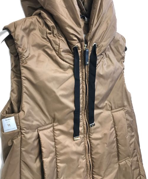 MaxMara（マックスマーラ）MaxMara (マックスマーラ) 中綿ベスト ブラウン サイズ:36の古着・服飾アイテム
