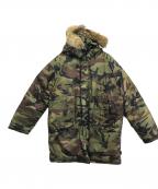 SPIEWAKスピワック）の古着「迷彩ダウンジャケット」｜グリーン