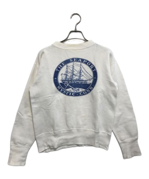 VINTAGE（ヴィンテージ）VINTAGE (ユーズド) 染込みスウェット ホワイト サイズ:表記なしの古着・服飾アイテム