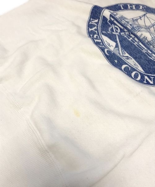 VINTAGE（ヴィンテージ）VINTAGE (ユーズド) 染込みスウェット ホワイト サイズ:表記なしの古着・服飾アイテム