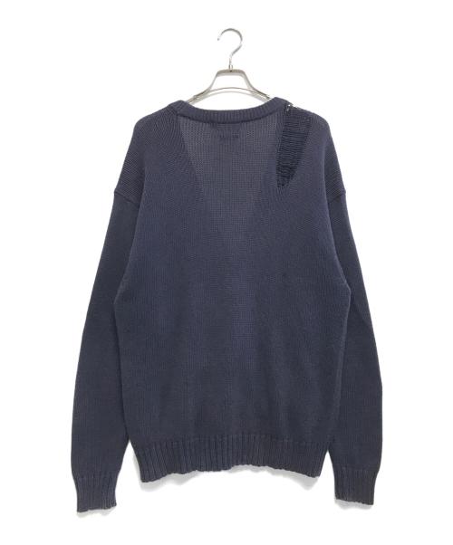 POLO RALPH LAUREN（ポロ・ラルフローレン）POLO RALPH LAUREN (ポロ・ラルフローレン) 星条旗ニットカーディガン ネイビー サイズ:Mの古着・服飾アイテム