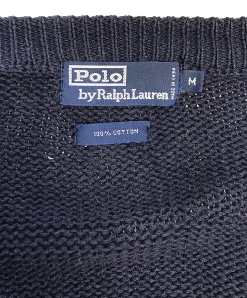 POLO RALPH LAUREN（ポロ・ラルフローレン）POLO RALPH LAUREN (ポロ・ラルフローレン) 星条旗ニットカーディガン ネイビー サイズ:Mの古着・服飾アイテム