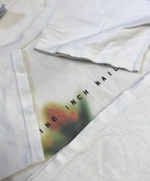 バンドTシャツ（バンドTシャツ）バンドTシャツ (バンドTシャツ) 00s nine inch nails(ナイン・インチ・ネイルズ) バンドTシャツ ホワイト サイズ:Mの古着・服飾アイテム