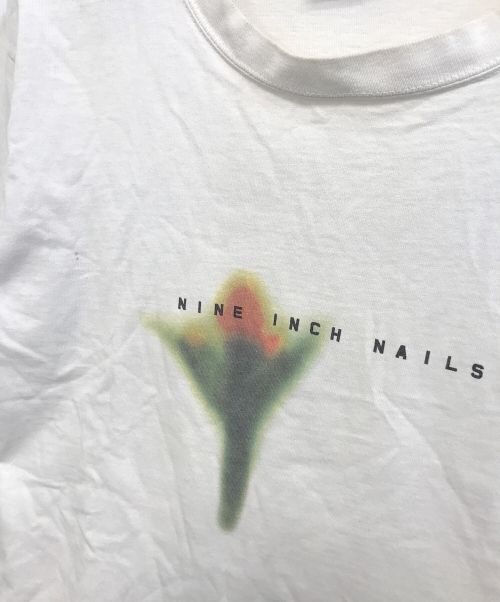 バンドTシャツ（バンドTシャツ）バンドTシャツ (バンドTシャツ) 00s nine inch nails(ナイン・インチ・ネイルズ) バンドTシャツ ホワイト サイズ:Mの古着・服飾アイテム