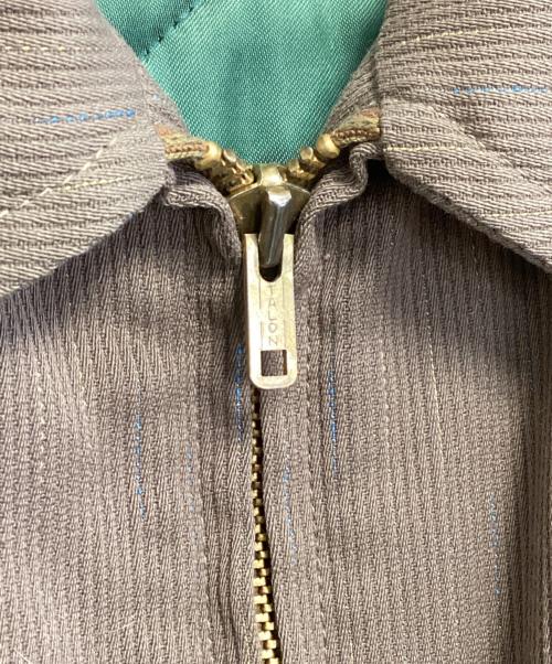 BUCK SKEIN（バックスケイン）BUCK SKEIN (バックスケイン) ギャバジンジャケット ブラウン サイズ:表記なしの古着・服飾アイテム