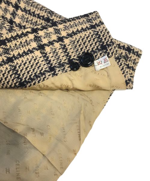 CELINE（セリーヌ）CELINE (セリーヌ) ダブルテーラードセットアップ ベージュ サイズ:38の古着・服飾アイテム