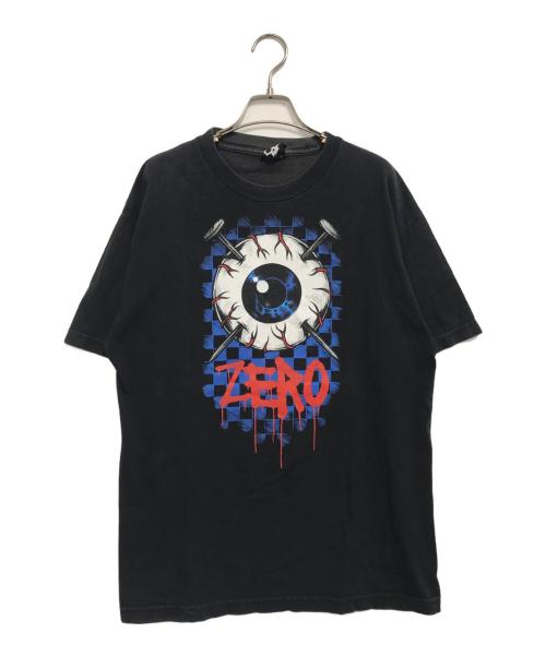 zero skateboards（ゼロスケートボード）zero skateboards (ゼロスケートボード) プリントTシャツ ブラック サイズ:Lの古着・服飾アイテム